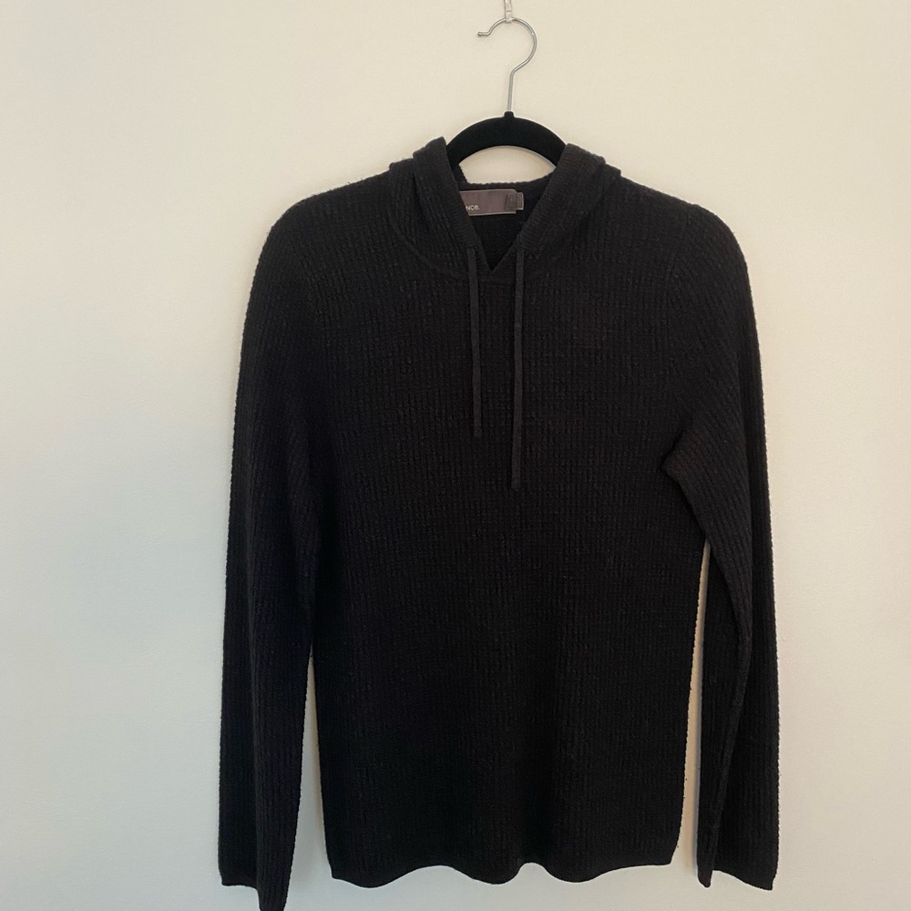 Vince Wool + Cashmere Waffle Hooded Sweater Men’s Small